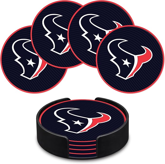 Rico Industries NFL Football Classic Favorites: PVC Coaster Set (4-Pack)