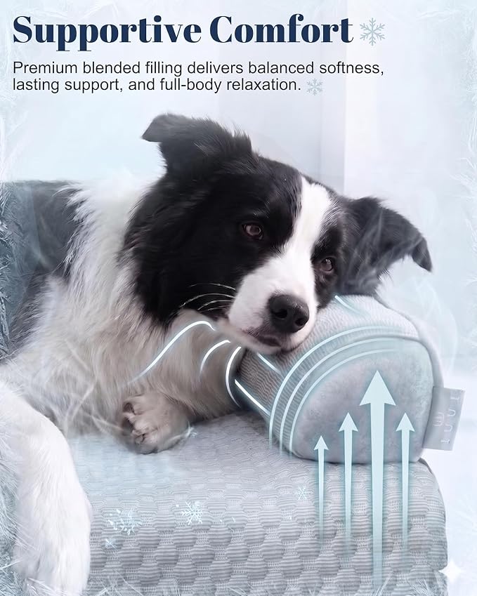 Cooling Dog Bed/Mat for Couch,Medium Size(41" x 37") Cooling Mat for Dog | Non-Slip&Manchine Washable,Ice Silk Cool Fiber Keep Pets Cool & Comfortable,Protects Sofa from Fur & Scratches