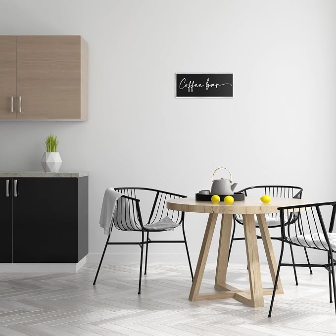 'Coffee Bar Classy Script'| Wall Plaque Art | Stupell Industries | 17 x 7 Inches, Easy to Hang and Sturdy, Made in USA, by Lux + Me Designs