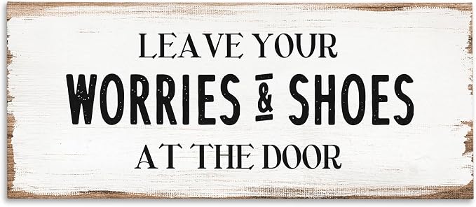 Stupell Industries Rustic Mudroom Worries, 10 x 24 Inch Canvas Wall Art | Stupell Industries · By Lil' Rue · Ready to hang · Great for mudroom decor · Made in USA