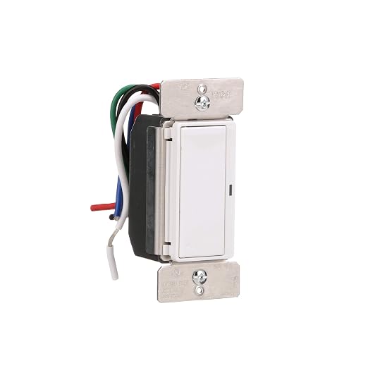Eaton Z-Wave Plus RF9601DW Wireless Switch, Single Pole, 3-Way, White