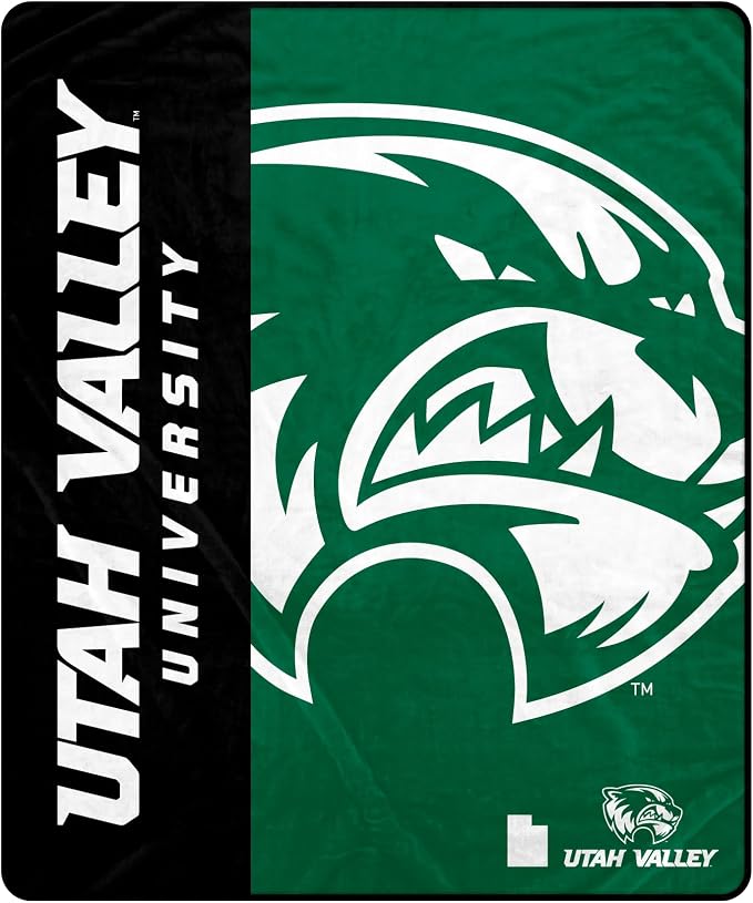 Proformance Home NCAA Utah Valley Wolverines Endzone Ultra Soft Tailgate Throw