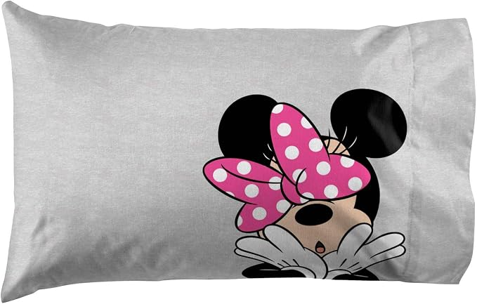 Disney Minnie Mouse Kids 5 Piece Twin Comforter Set for Girls, Pink | Bed in a Bag, Reversible Comforter, Sheets & Sham, Super Soft Microfiber, All Season, Machine Washable (Officially Licensed)