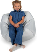 Big Joe Classic Bean Bag Chair for Kids Bedroom and Reading Nook, Easy-Clean Gray, Durable Nylon Polyester Blend, 2 feet Refillable | 2 feet, Smartmax Fabric, Polystyrene Bean Filled, Refillable, Nylon Polyester, Safe for Kids Ages 3+, Supports Up to 2...