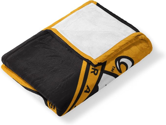 Northwest NCAA Silk Touch Throw Blanket, Ultra Soft Plush Polyester, Lightweight Warm Decorative Fan Gift, 46 x 60 in