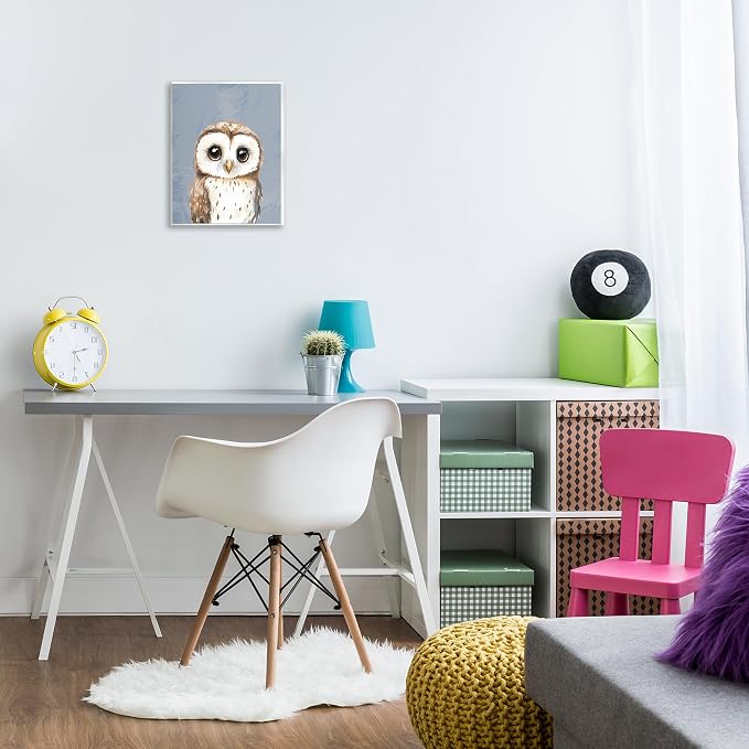 Sweet Woodland Owl Nursery, 11 x 14 Inch Mounted Print on Wall Plaque | Stupell Industries · By Christine Simpson Art · Ready to hang · Charming for nursery or kids room · Made in USA