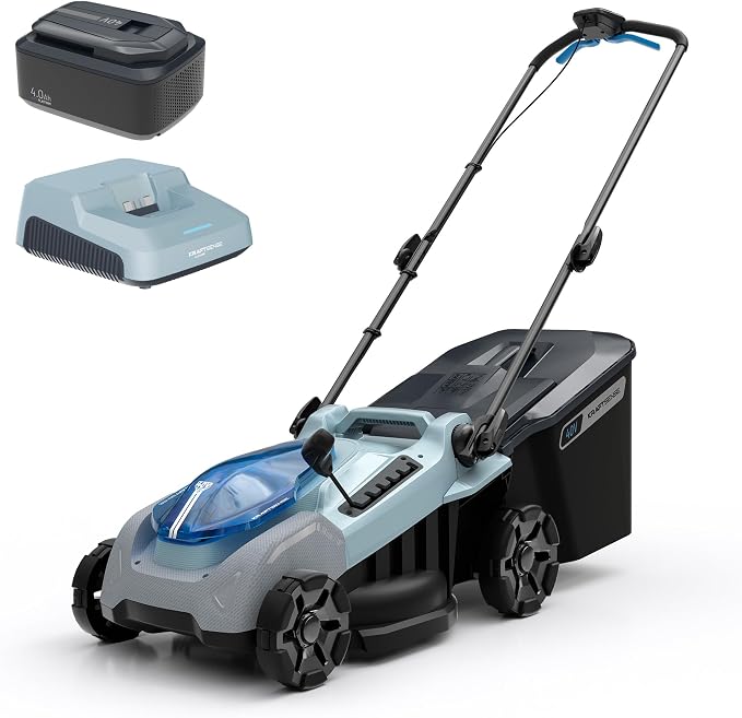 16-Inch 40V Max Brushless Cordless Electric Push Lawn Mower | Includes 40V Max 4.0Ah battery and charger; 148Wh total energy for fewer charging interruptions during routine yard care.