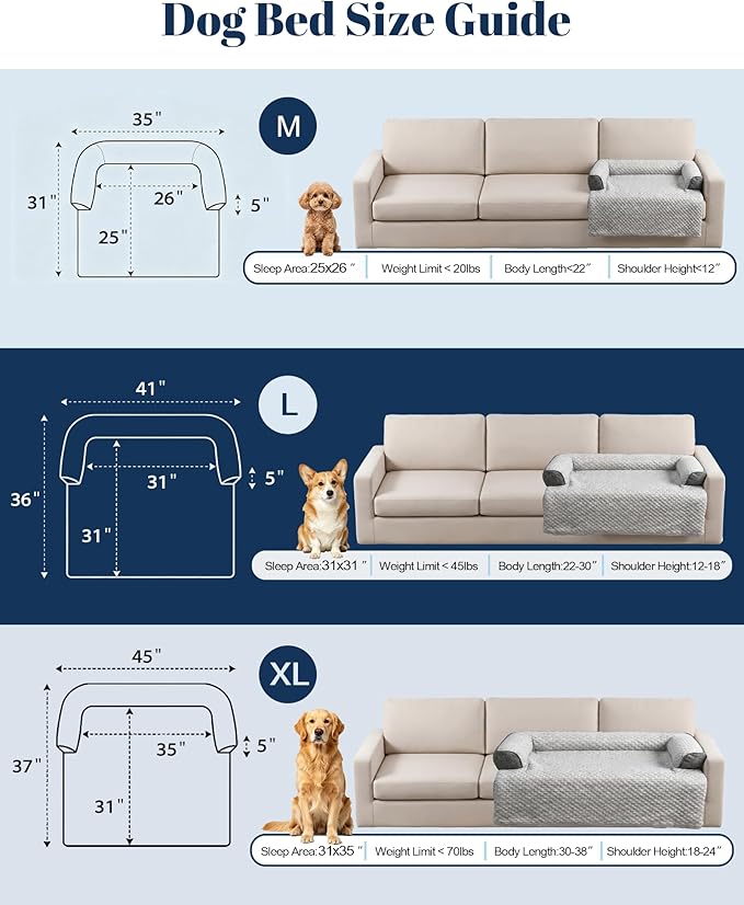 Cooling Dog Bed/Mat for Couch,Medium Size(35" x 31") Cooling Mat for Dog | Non-Slip&Manchine Washable,Ice Silk Cool Fiber Keep Pets Cool & Comfortable,Protects Sofa from Fur & Scratches