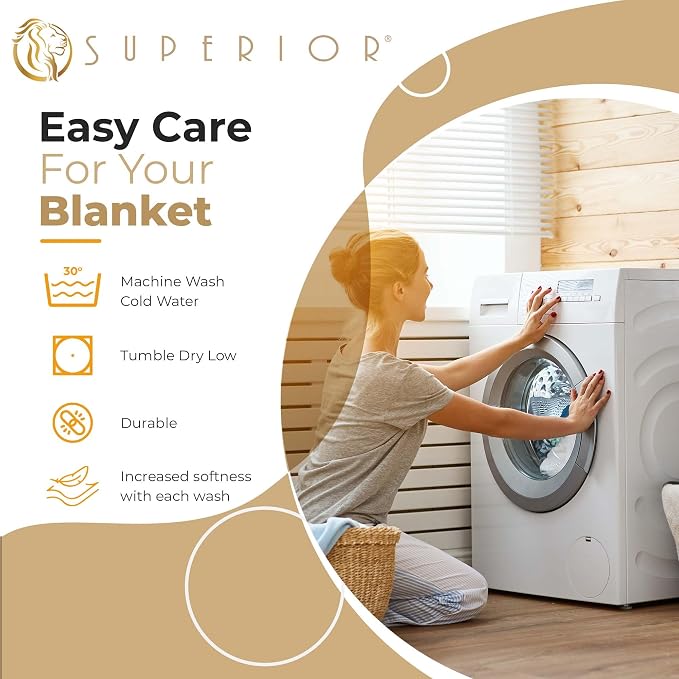 Superior Metro All-Season Cotton Blanket, Woven Blanket for Couch, Bed, Bedding, Farmhouse, Home Essentials, Cute and Cozy Bohemian Blankets, Herringbone Weave, King, White