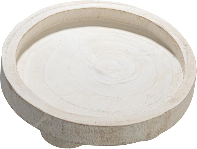 Bloomingville Paulownia Wood Pedestal Tray