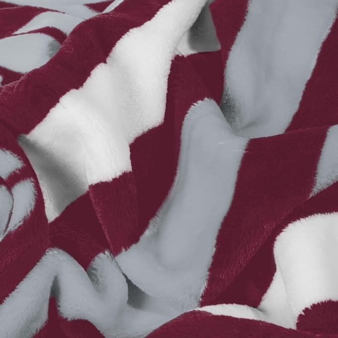 Logo Brands NCAA Raschel Throw Blanket – 50 x 60 Soft Fleece Blanket, Officially Licensed Collegiate Design, Cozy Throw for Tailgating, Game Day, & Home Décor