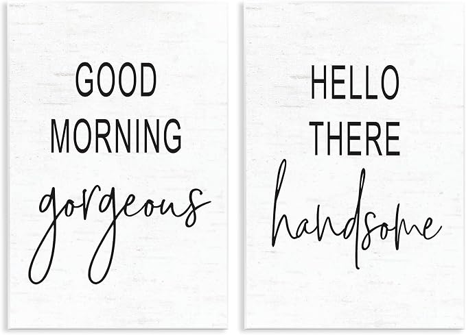 Romantic Greetings Love, 13 x 19 Inch Mounted Print on Wall Plaque Set | Stupell Industries · By Lettered and Lined · Ready to hang · Thoughtful gift for any occasion · Made in USA