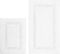 Nautica - Bath Rugs, Soft & Absorbent Tufted Cotton Bath Mat, Oeko-Tex Certified (Peniston White, 2-Piece)