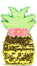 Pineapple Pinata for Hawaiian Luau Party Decorations, Kids Birthday (16.5 x 10 x 3 In)