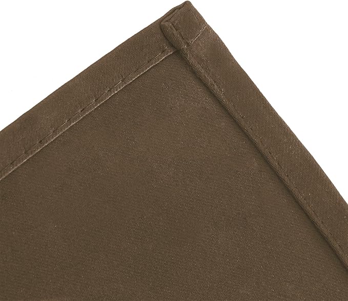 LEMOMO Brown Blackout Curtains/38 x 54 Inch/Set of Two Panels Grommet Living Room Curtains