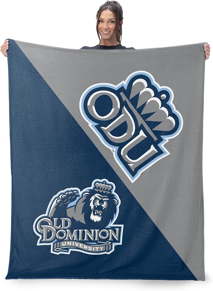 Northwest NCAA Silk Touch Throw Blanket, Ultra Soft Plush Polyester, Lightweight Warm Decorative Fan Gift, 46 x 60 in
