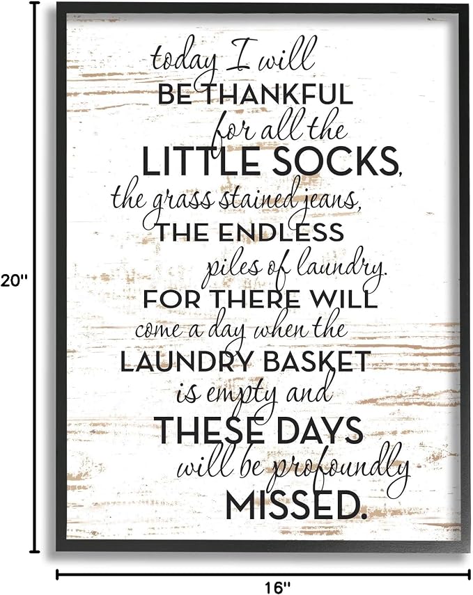 'Rustic Parenthood Phrase'| Framed Giclee Art | Stupell Industries | Black, 16 x 20 Inches, Easy to Hang and Sturdy, Made in USA, by Lettered and Lined