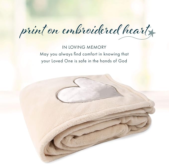 Pavilion Gift Company 19501 Comfort Blanket - in Loving Memory Thick Warm 320 GSM Royal Plush Throw Blanket