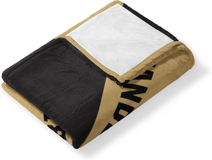 Northwest NCAA Silk Touch Throw Blanket, Ultra Soft Plush Polyester, Lightweight Warm Decorative Fan Gift, 46 x 60 in