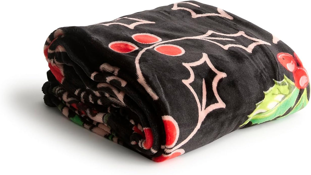 Vera Bradley Women's Fleece Throw Blanket – Soft Plush Blanket for Couch, Bedroom & Home Décor