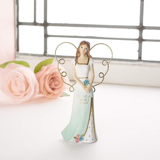 Pavilion Gift Company Nana You are A Blessing-5.5 Inch Collectible Angel Figurine, Blue