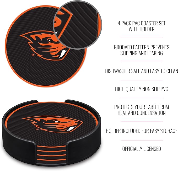 Rico Industries NCAA 4pack Coaster Set - Classic Favorites