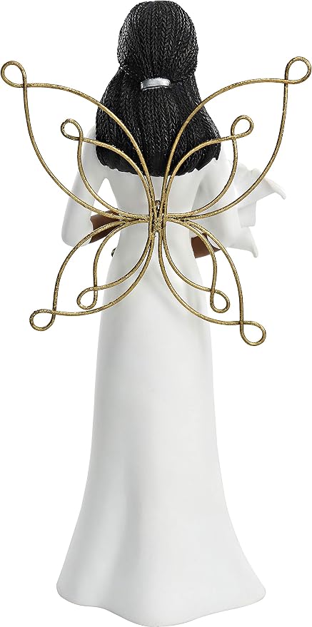 Pavilion - Because Someone We Love is in Heaven - 7.5 Inch Collectible in Memory Ebony Angel Figurine