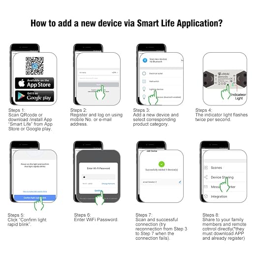 eMylo Smart WiFi Light Switch Wireless Relay Switch Module Remote Control Home Automation Timers Compatible with Alexa Echo Google Home iPhone Android App (6)
