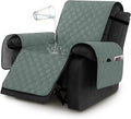 H.VERSAILTEX 100% Waterproof Recliner Chair Covers, Recliner Covers Non-Slip Stay in Place, Thick Cover for Recliner Chair with Pocket, Dog Couch Cover Protector Washable(Lily Pad, 28")
