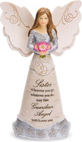 Pavilion Gift Company Elements Sister Guardian Angel Figurine, 6", Pink