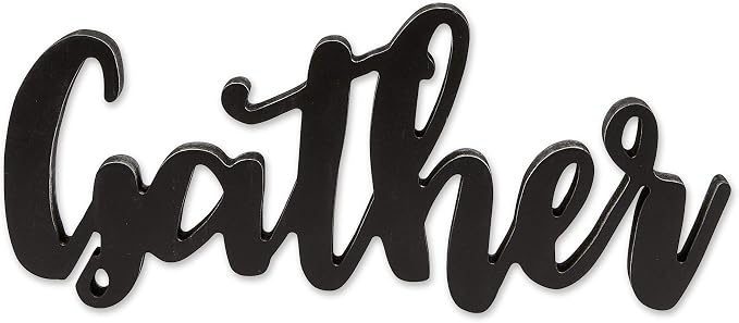 DII Farmhouse Wall Art Sign, Gather