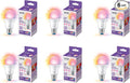 WiZ Connected LED Smart Light Bulbs, Sunset to Sunrise Automation + Motion Detection + Control with Voice or App, Full Color A19 60W 800LM E26 Indoor, Matter Compatible - 6 Pack