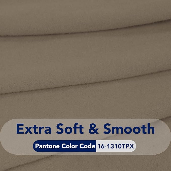 PureFit Stretch Couch Covers for Sofa Large Sofa Slipcovers Natural | 1-Piece Sofa Cover Washable Soft Couch Protector, Couch Slipcover with Non Skid Foam and Elastic Bottom for Kids, Dogs