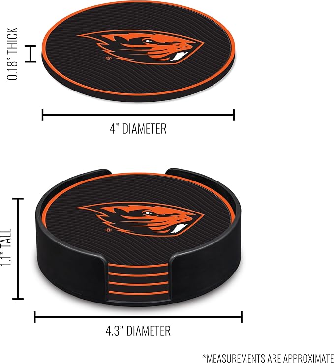 Rico Industries NCAA 4pack Coaster Set - Classic Favorites