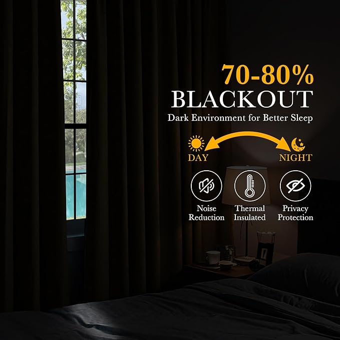 PONY DANCE Thermal Insulated Small Window Curtains Short Drapes for Nursery Bathroom Kitchen Laundry RV Basement, 29 inch Wide by 36 in Long, Biscotti Beige, 2 Panels