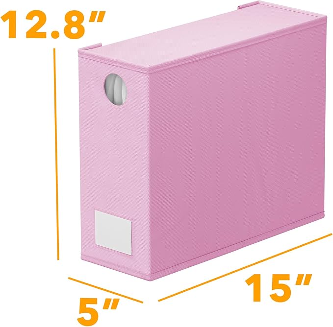 SpaceAid 6 Pack Bed Sheet Organizers and Storage, Foldable Sheet Organizer with Window for Linen Closet, Set Folder Keeper for Queen & King Size Bedding Storage (Pink)