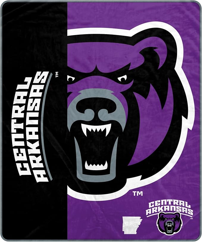Proformance Home NCAA Central Arkansas Bears Endzone Ultra Soft Tailgate Throw