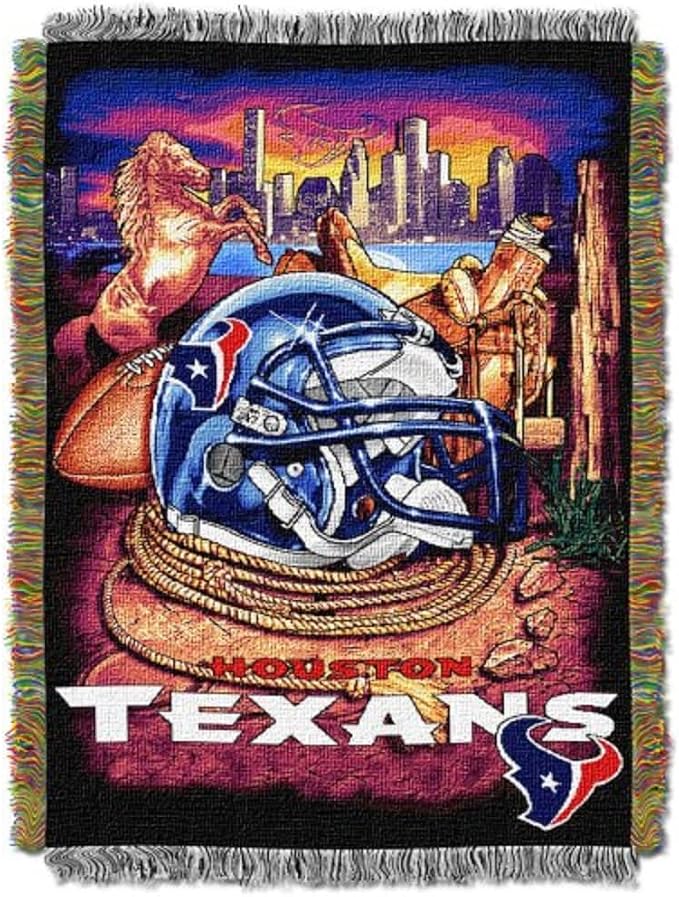 Northwest NFL Woven Tapestry Wall Hanging, 48 x 60 Inches, Officially Licensed, Decorative Fringes