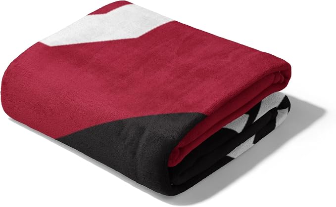 Northwest NCAA Silk Touch Throw Blanket, Ultra Soft Plush Polyester, Lightweight Warm Decorative Fan Gift, 46 x 60 in