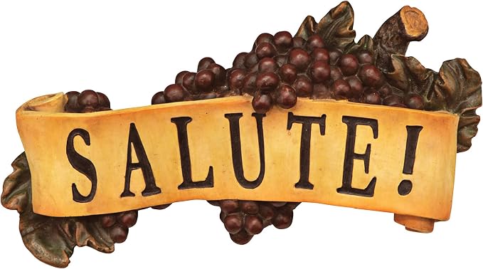 Design Toscano AH231116-Parent Salute Wall Sculpture,Full Color, 12.60" x 2.56"