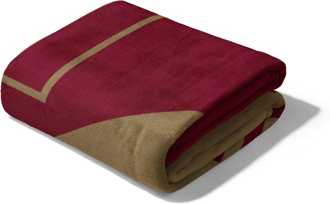 Northwest NCAA Silk Touch Throw Blanket, Ultra Soft Plush Polyester, Lightweight Warm Decorative Fan Gift, 46 x 60 in