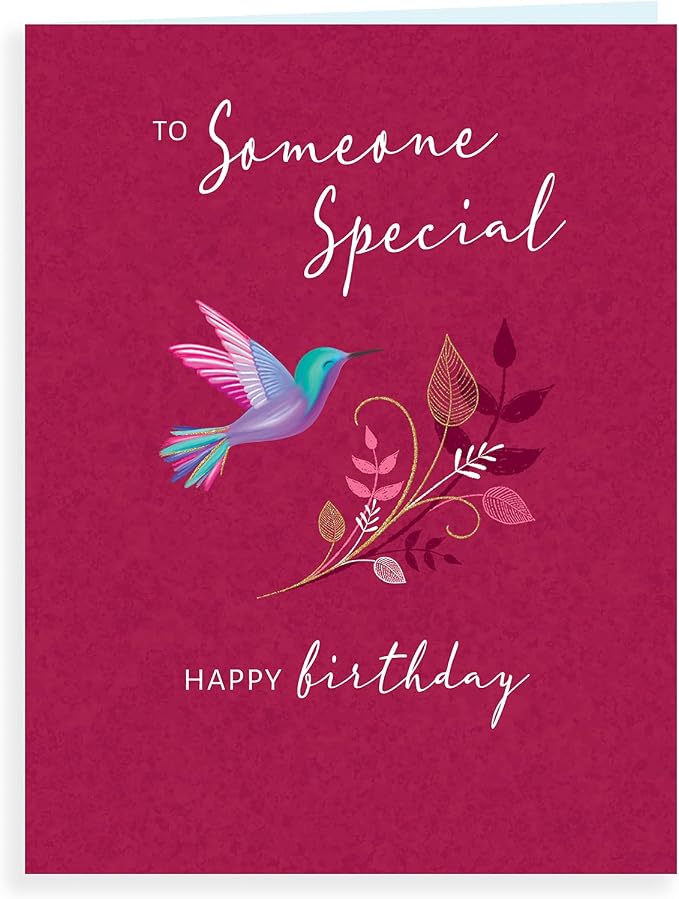 Piccadilly Greetings Luxury Beautiful Contemporary Birthday Card Someone Special - 8 x 6 inches - Koko Designs, K70061,White