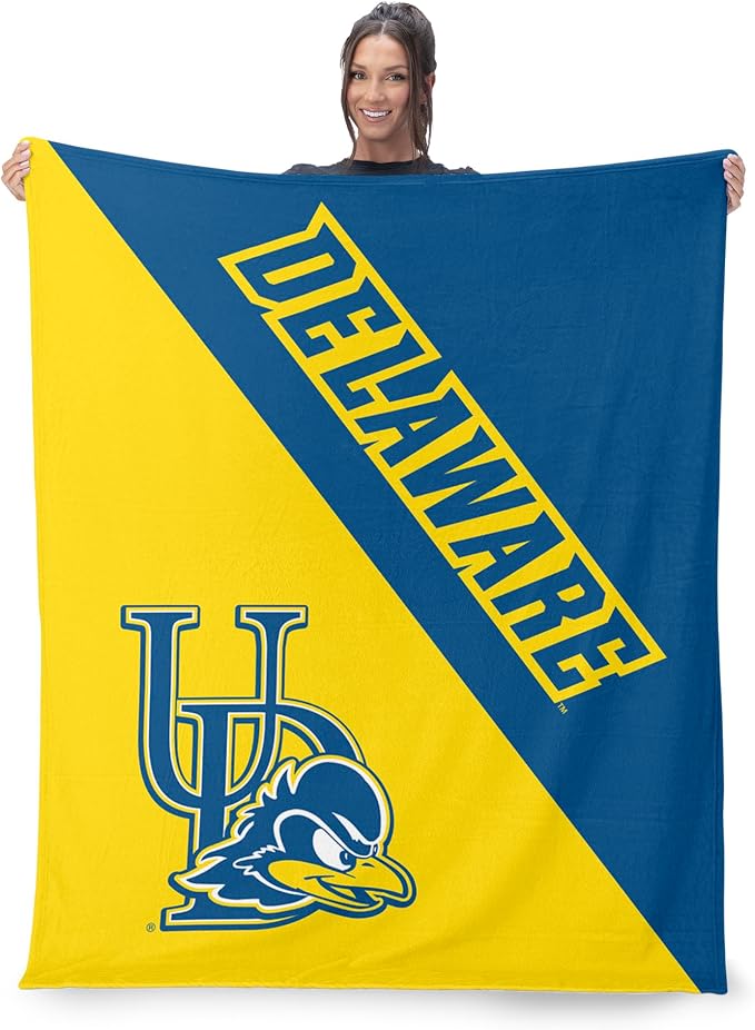 Northwest NCAA Silk Touch Throw Blanket, Ultra Soft Plush Polyester, Lightweight Warm Decorative Fan Gift, 46 x 60 in