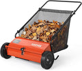 Push Lawn Sweeper 26Inch-Heavy Duty Walk Behind Leaf Collector and Yard Sweeper for Outdoor,Patio,Driveway,Garden Grass Sweepers,4 High Speed Spinning Brush,7 Cu. ft. Hopper Capacity | Yard Sweeper for Outdoor,Patio,Driveway,Garden Grass Sweepers,4 Hig...