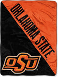 Northwest NCAA Oklahoma State Cowboys Unisex-Adult Micro Raschel Throw Blanket, 46" x 60", Halftone