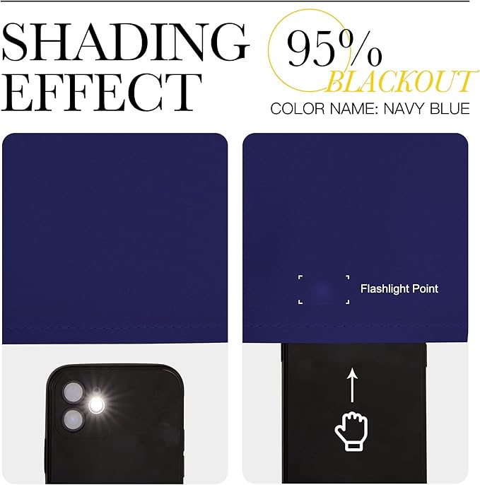 NICETOWN Living Room Blackout Draperies Curtains, Window Treatment Energy Saving Thermal Insulated Solid Grommet Blackout Draperies/Drapes (1 Pair, 42 by 72-Inch, Royal Blue)
