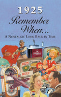 1925 REMEMBER WHEN CELEBRATION KardLet: Birthdays, Anniversaries, Reunions, Homecomings, Client & Corporate Gifts