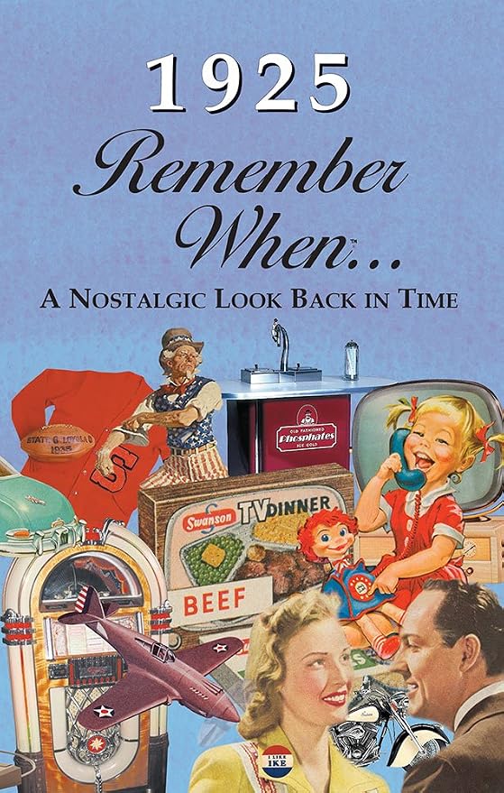 1925 REMEMBER WHEN CELEBRATION KardLet: Birthdays, Anniversaries, Reunions, Homecomings, Client & Corporate Gifts