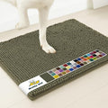 Muddy Mat® | Super Water Absorbent Door Mat Indoor, Microfiber Quick Dry Chenille Entryway Rug, Slip Resistant Front Door Mat, Indoor Mats for Entryway, Machine Washable Pet Rug, Army Green 3ft x 3ft