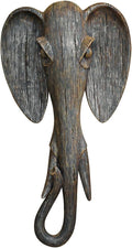 Design Toscano QS91812 Elephant Animal Mask of the Savannah Wall Decor Sculpture, Multicolored